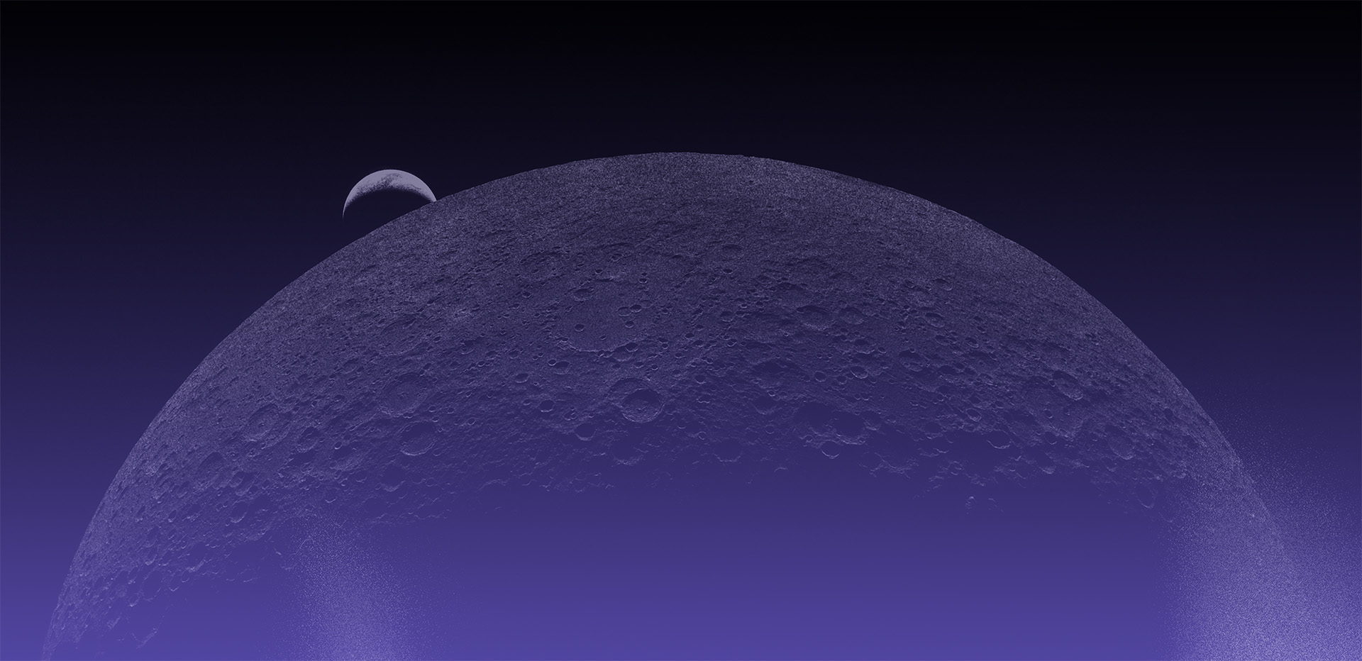 Moon surface illustration