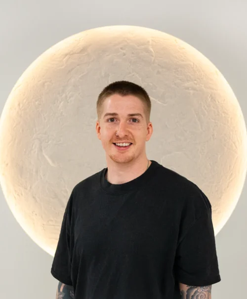 A picture portrait of Travis Robbins, Search Theory's SEO Manager